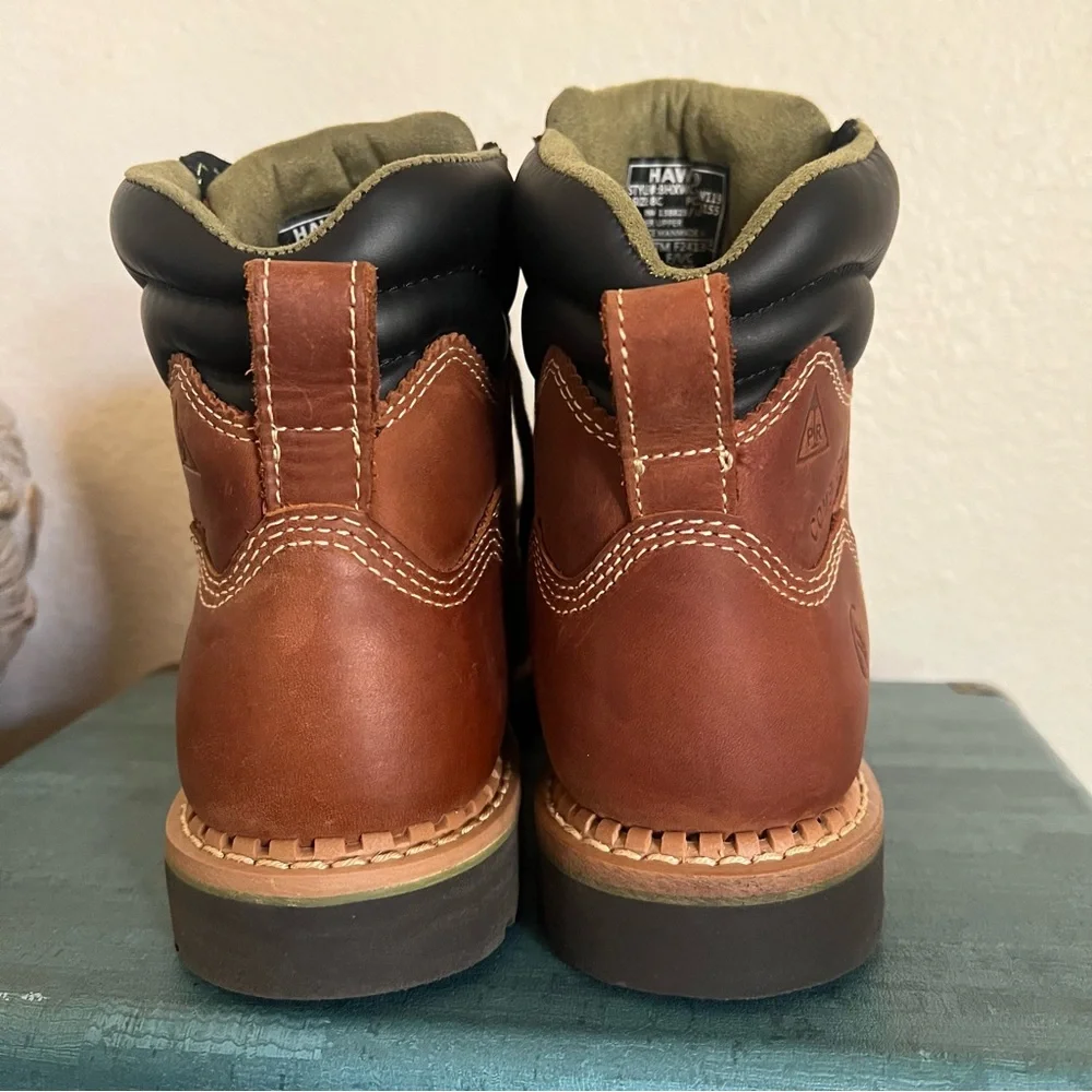 Hawx Men's BHXWCWRPW119 Crew Chief Safety Waterproof Comp Toe Work Boots Sz 8C
